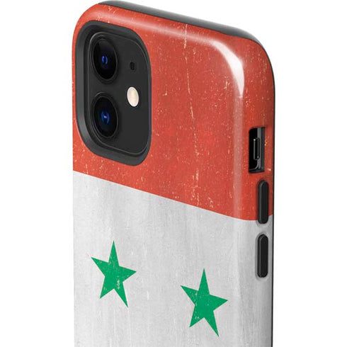 Syria Flag Distressed iPhone 12 Impact Case